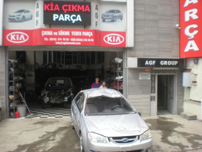 hurda belgeli araç kia cerato 2007 gri parçaları mevcuttur