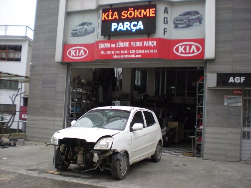 HURDA BELGELİ ARAÇ KIA PİCANTO 2005 KOMPLE PARÇA TAKIMLARI